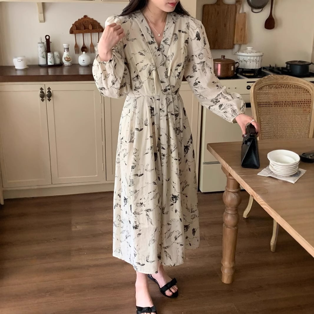【dress】プリントワンピース　M29582