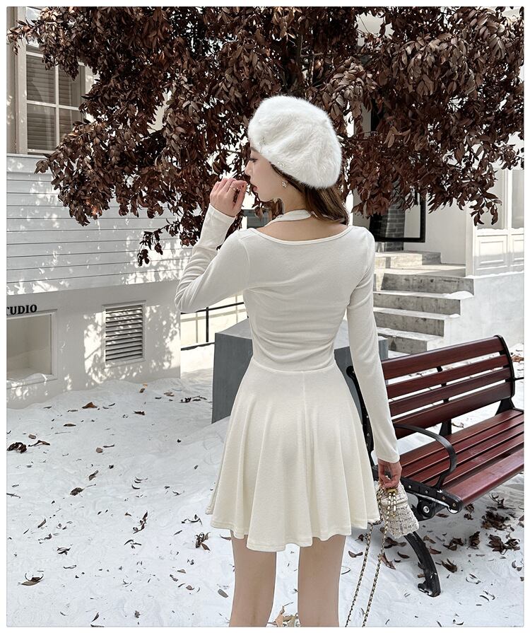 【dress】ビジューデートワンピース　M27418