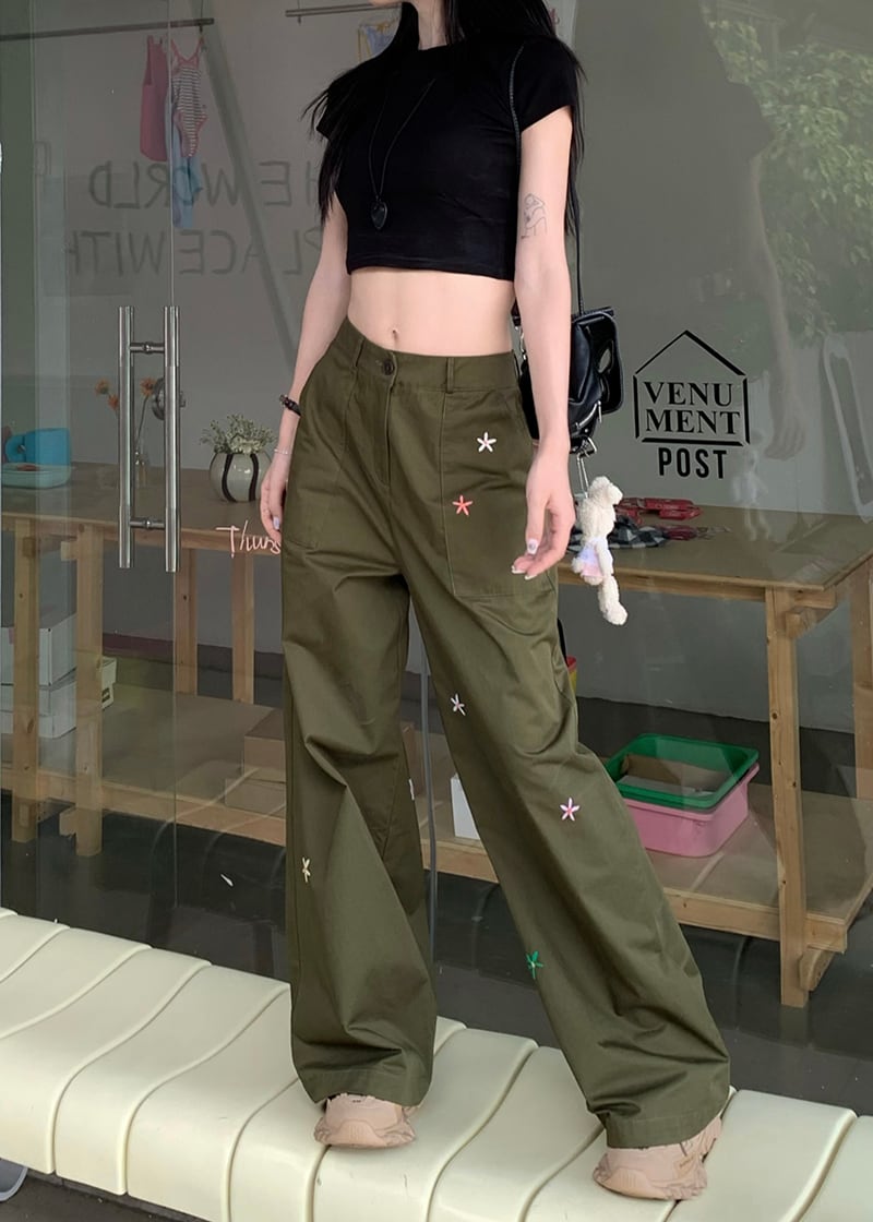 【bottoms】ジーンズガウチョパンツG20403