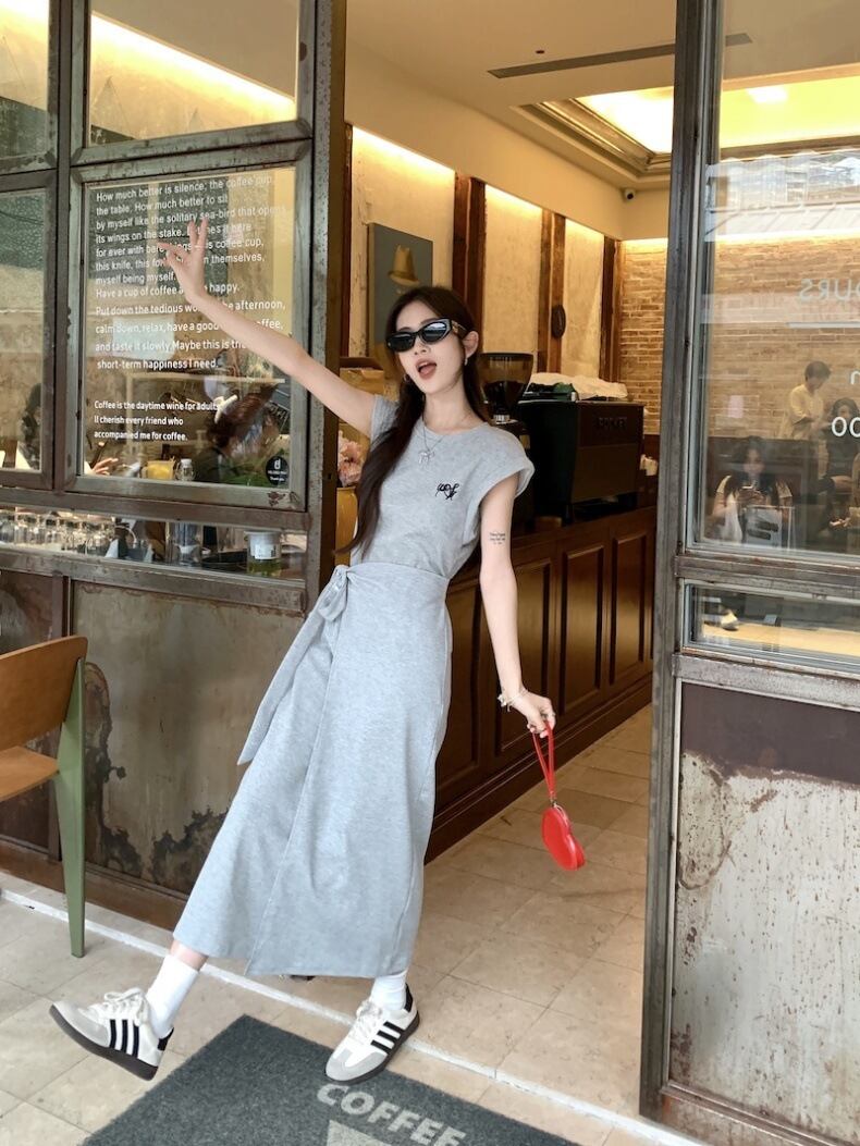 【dress】ノースリーブデザインワンピース G21507