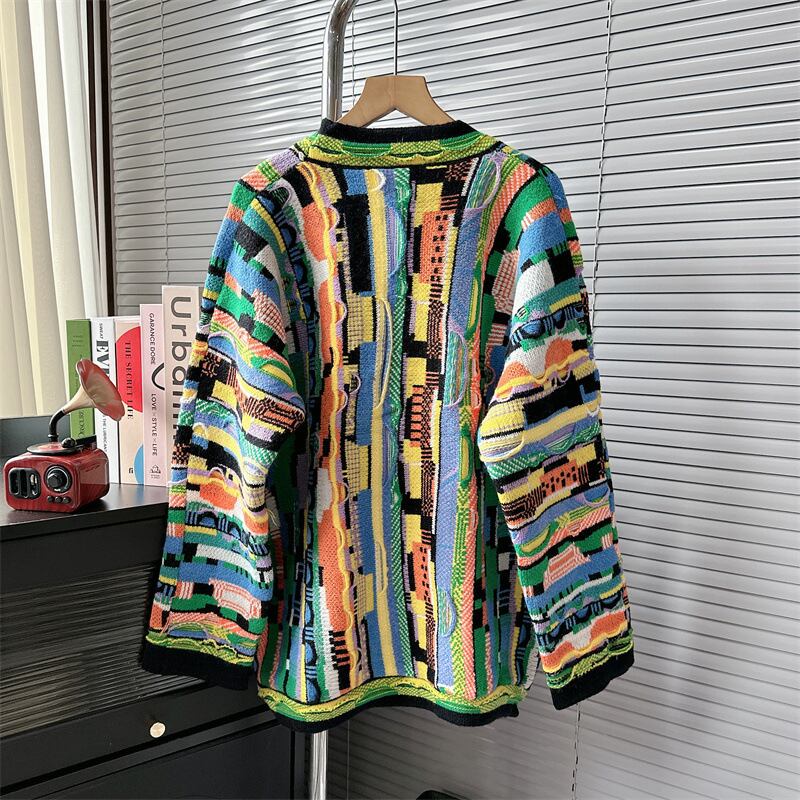 【outer】Vネックニットカーデ　M18427