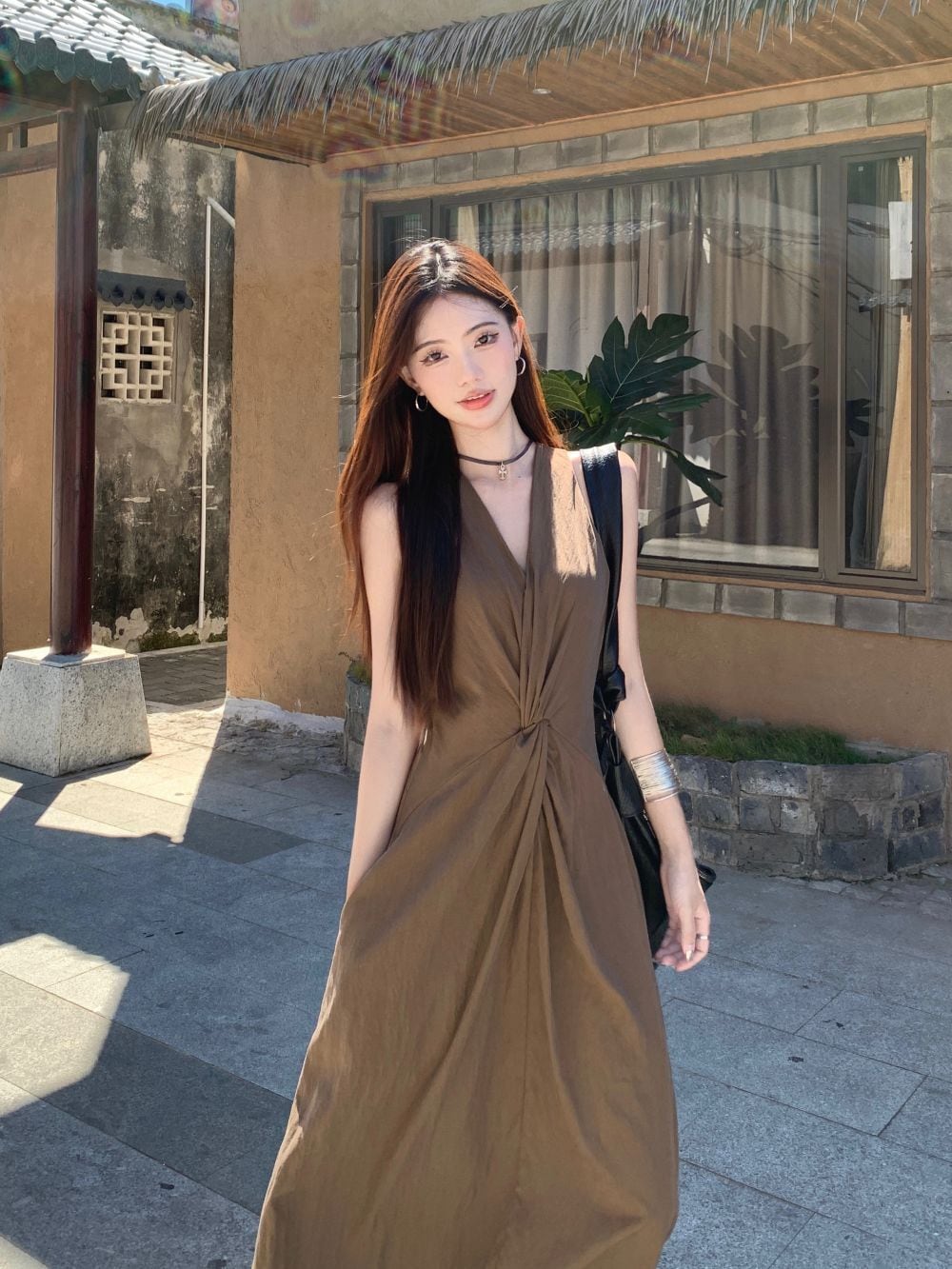 【dress】ロング丈ワンピース　M24826