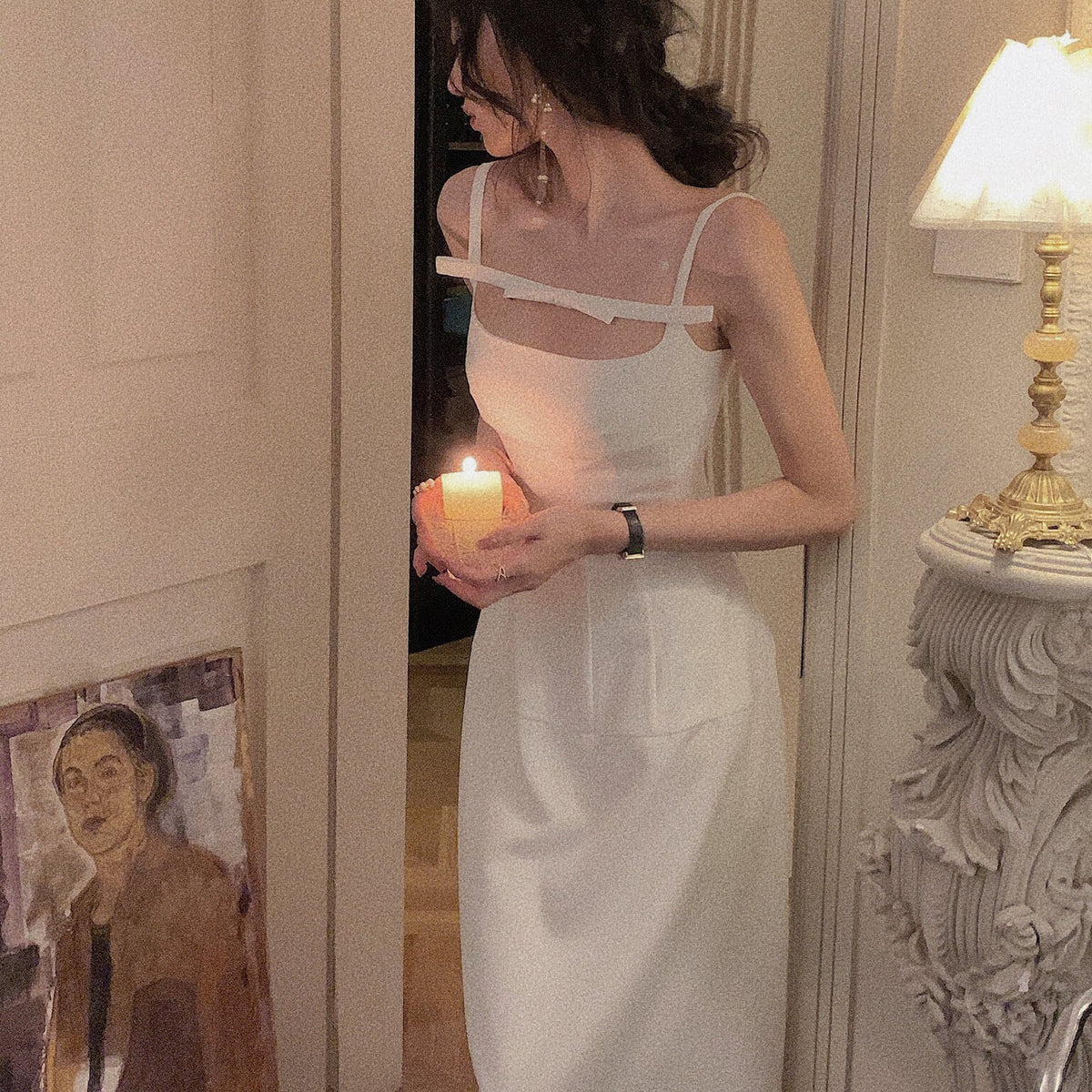 【dress】リボンキャミワンピース　N3266