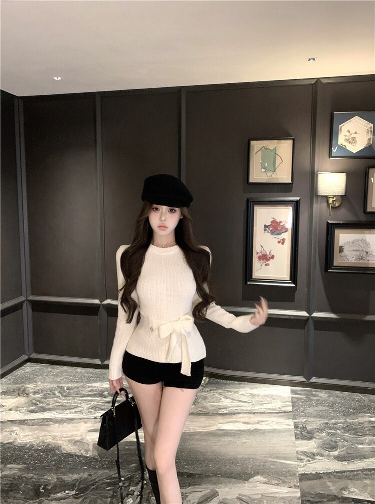 【tops】ニットトップス　M28543
