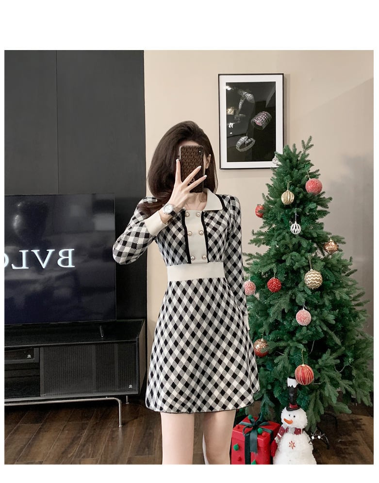 【dress】ニットワンピース　M25467