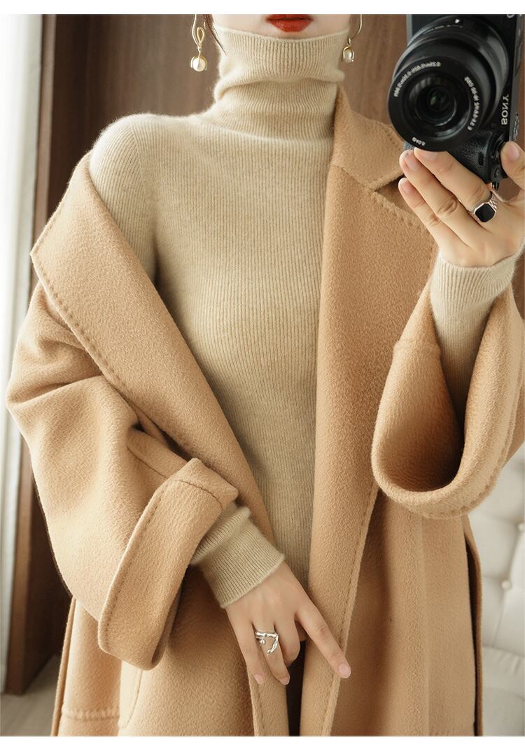 【tops】ハイネックニットプルオーバー　M19162