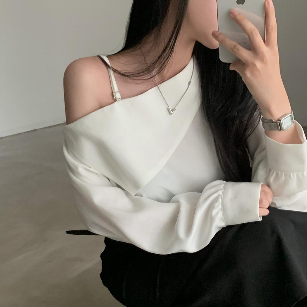 【tops】オフショルダートップス　M25763