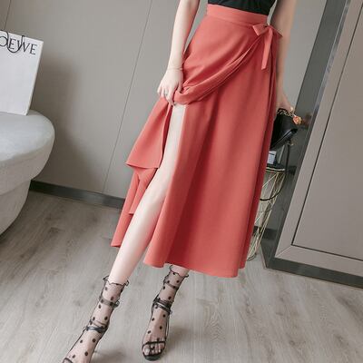 【bottoms】 清新人気デザインレディースファッションハイウエストスカート