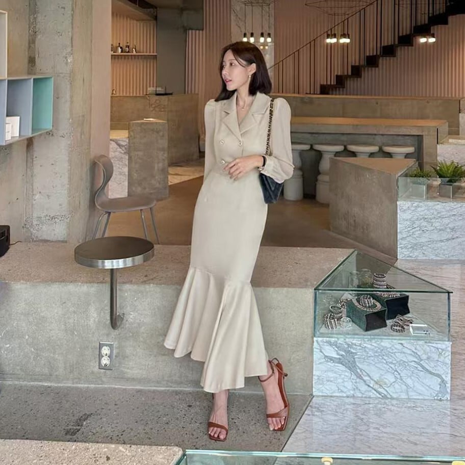 【dress】マーメイドフォーマルワンピース　N2694