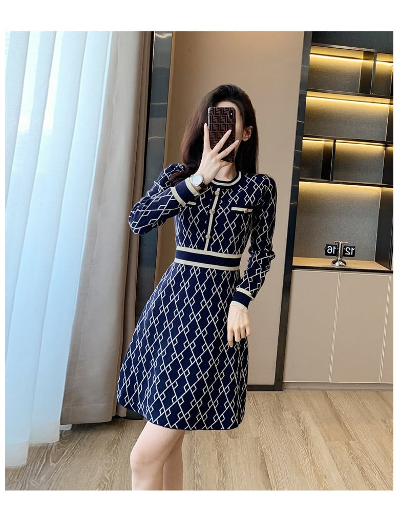 【dress】ニットワンピース　M25462