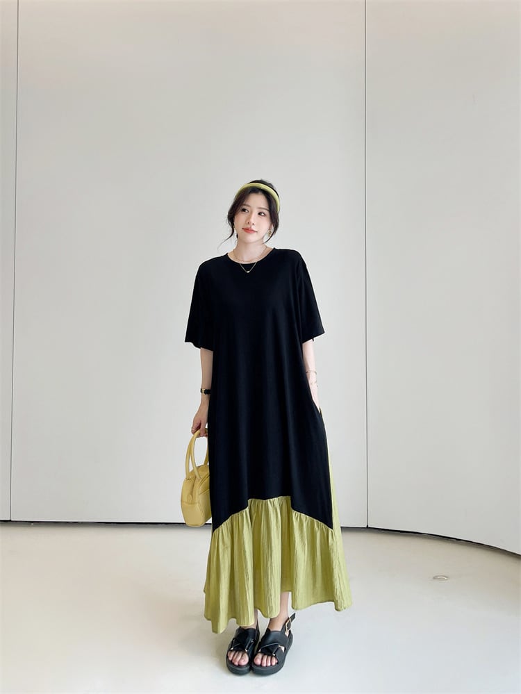 【dress】切り替えワンピース　M25159