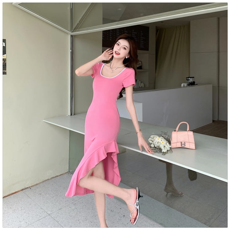 【dress】スリットワンピース　M25117