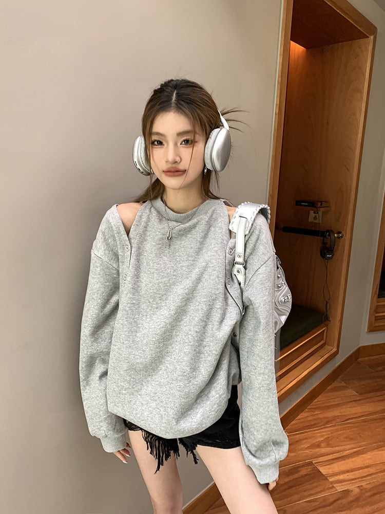 【tops】オフショルダープルオーバー　M26149