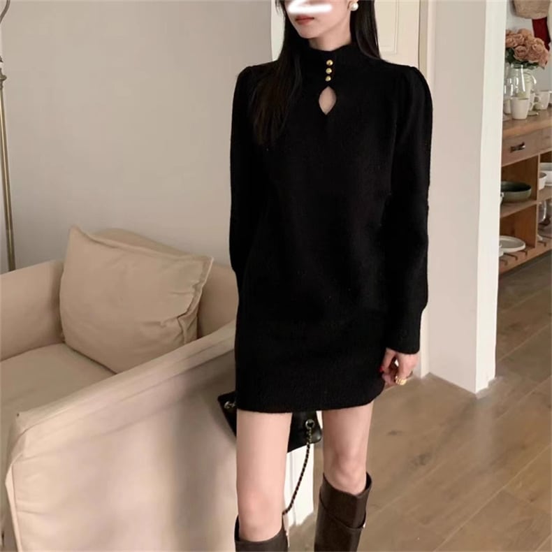 【dress】ニットワンピース　M25887