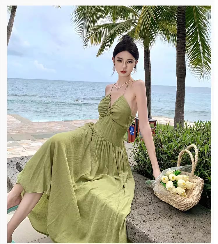【dress】バックレスワンピース　M25097