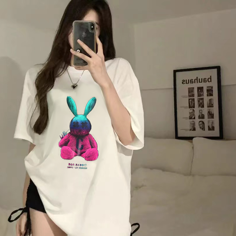 【tops】2色動物柄ＴシャツF7636