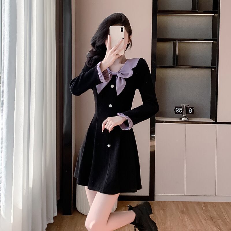 【dress】リボン付きデートワンピース　M28293