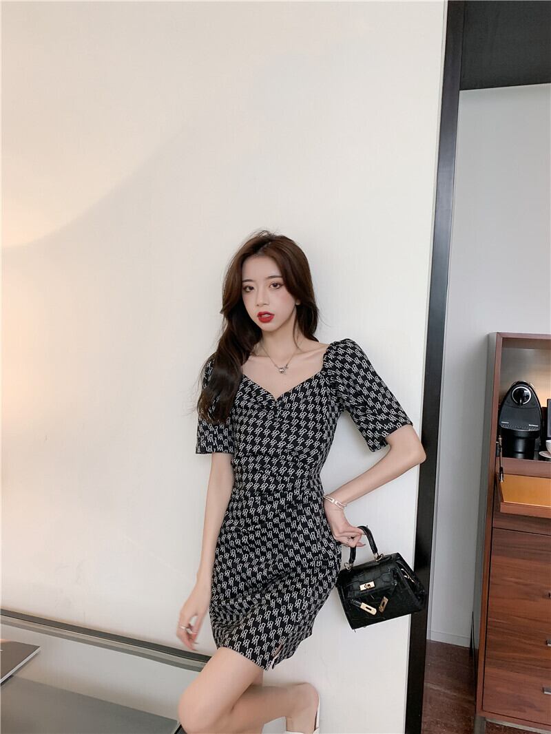 【dress】高級感  気質満点ファッションプリントデザイン着痩せ ワンピース G1309