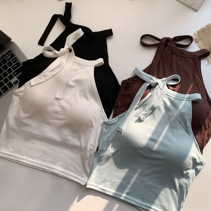 【tops】ホルターネックキャミソール　M30247