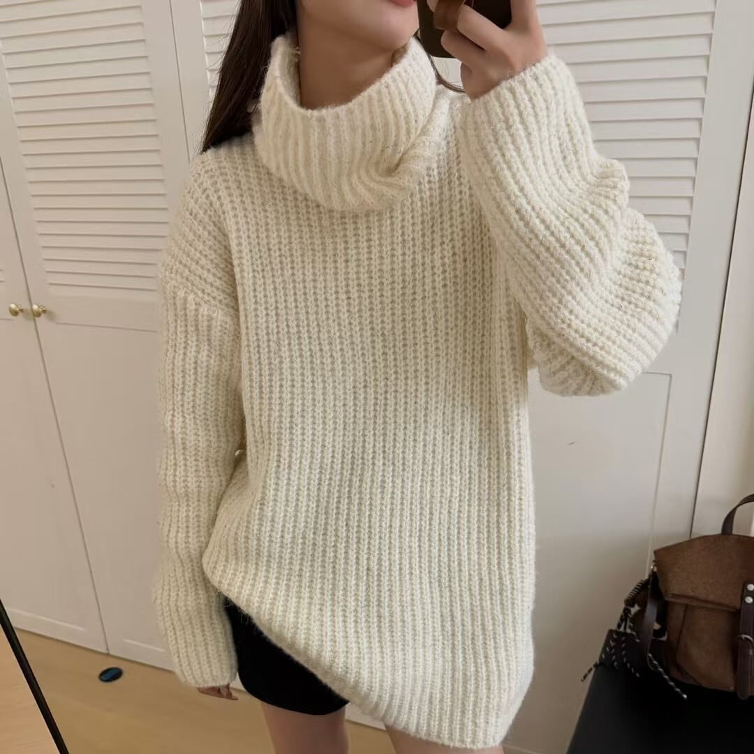 【tops】ハイネックニットセーター　M27381