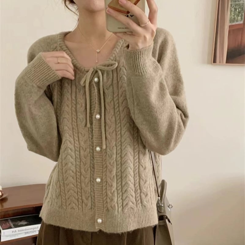 【outer】ニットカーデ　M25915