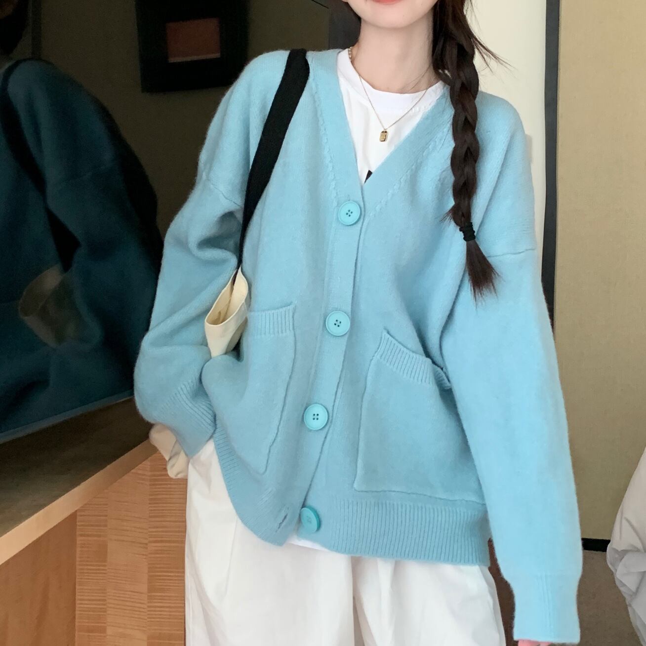 【outer】ニットカーデ　M28455