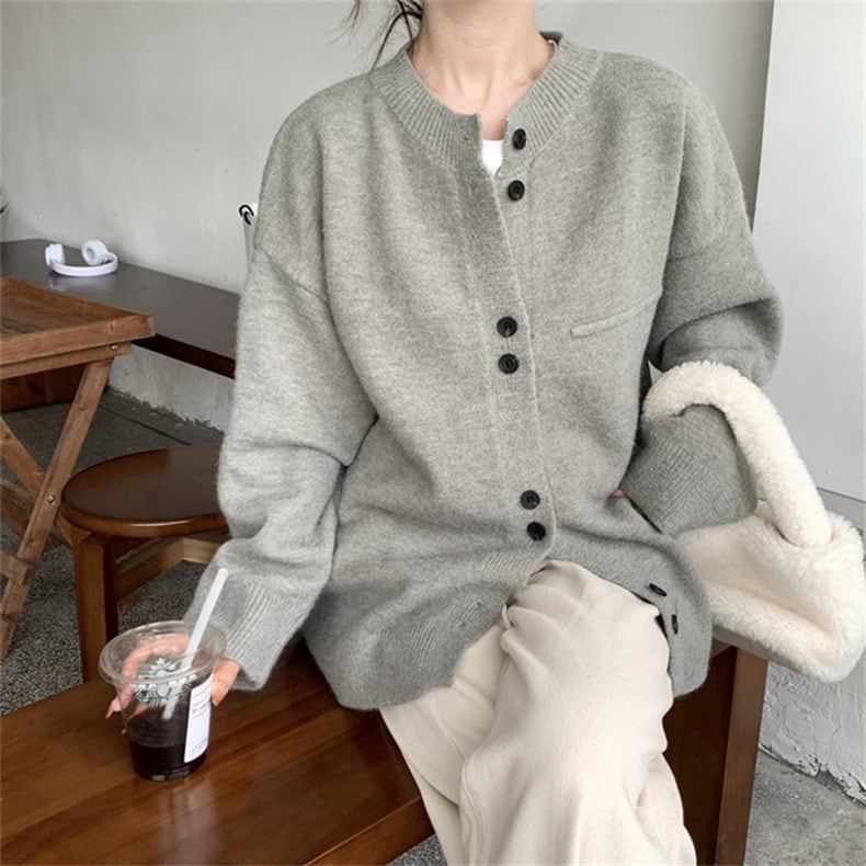 【outer】ニットカーデ　M25666