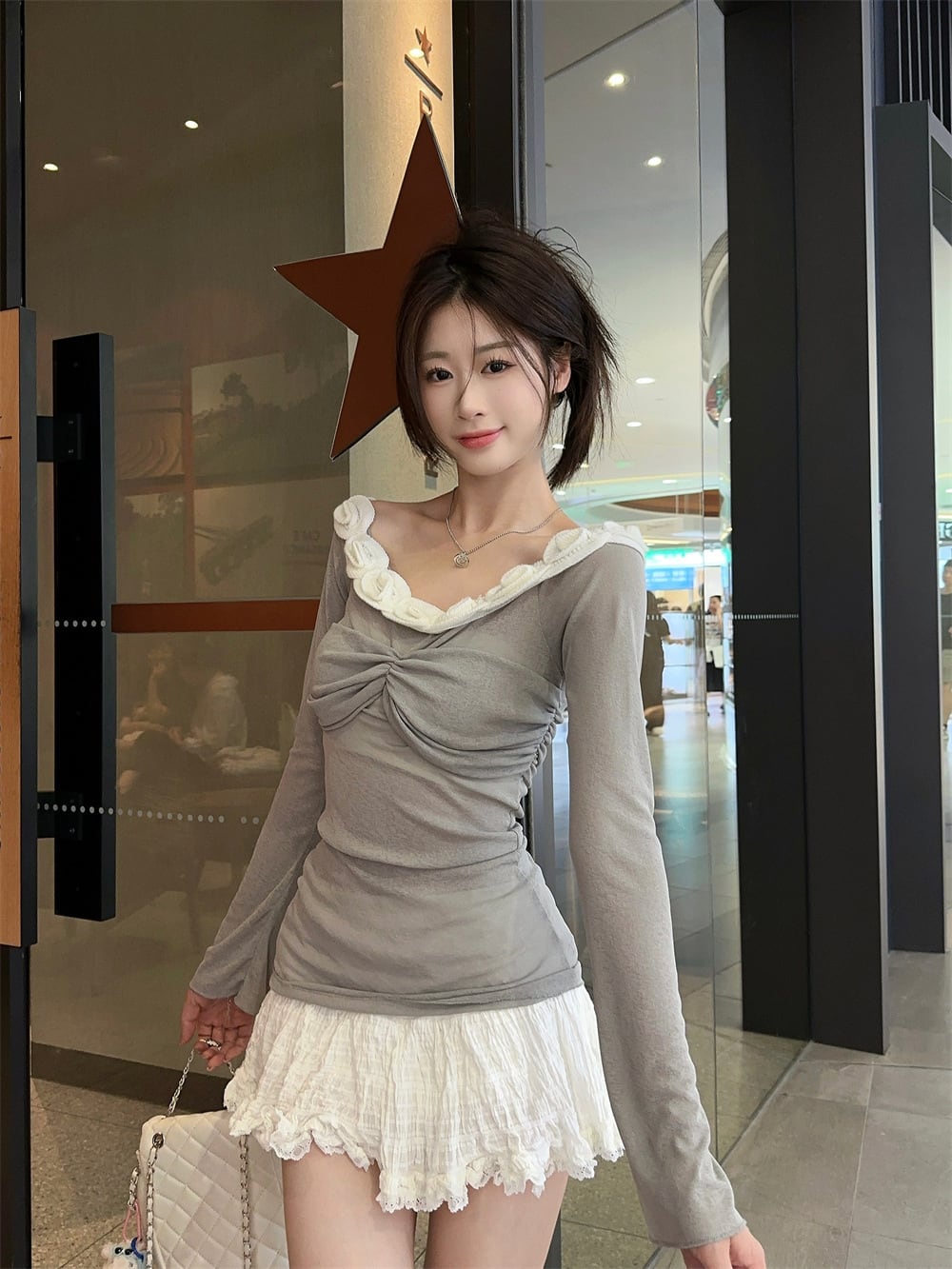【tops】立体フラワートップス　M25541