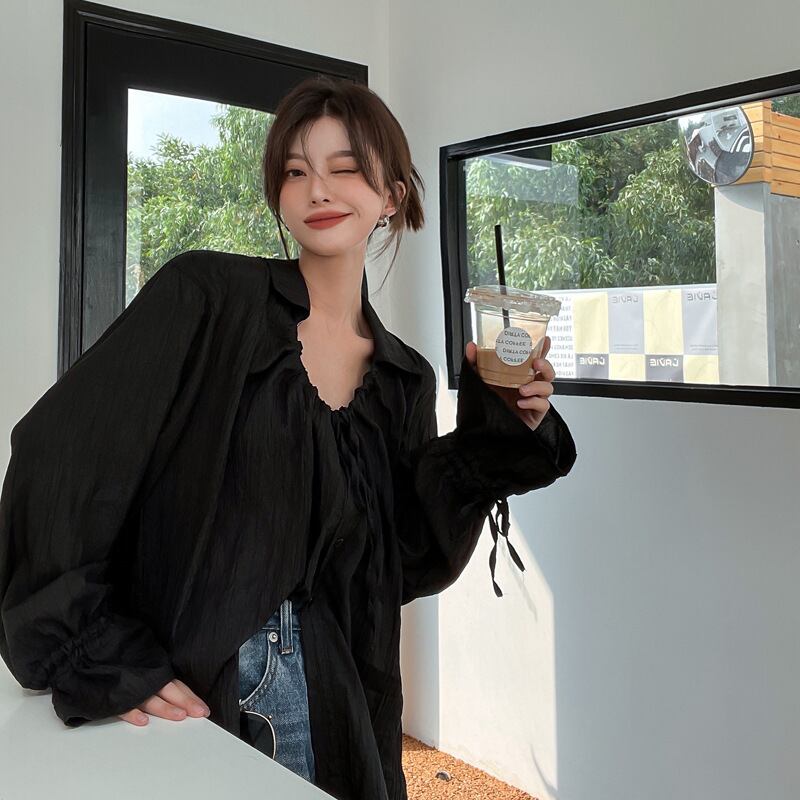 【tops】パフスリーブ ブラウスG20356