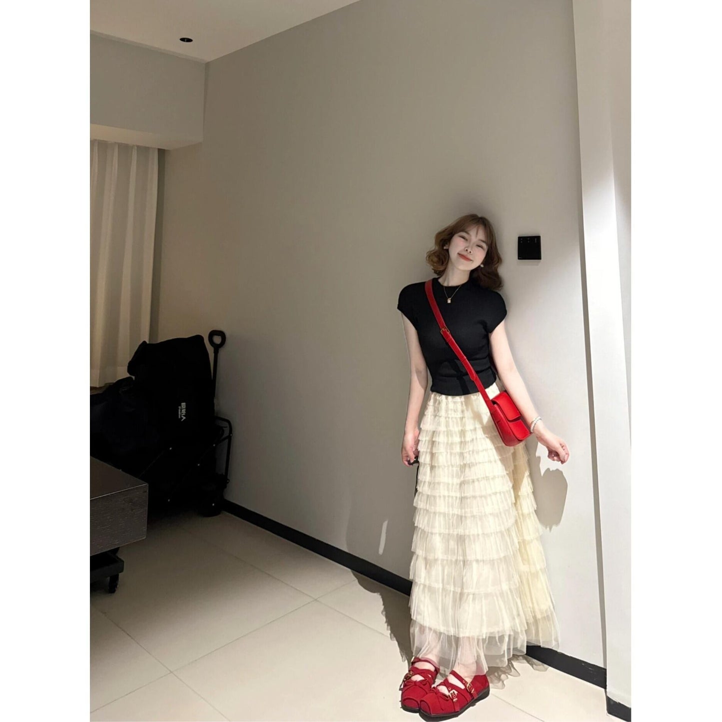 【set】Tシャツ×チュールスカートセット　M29861