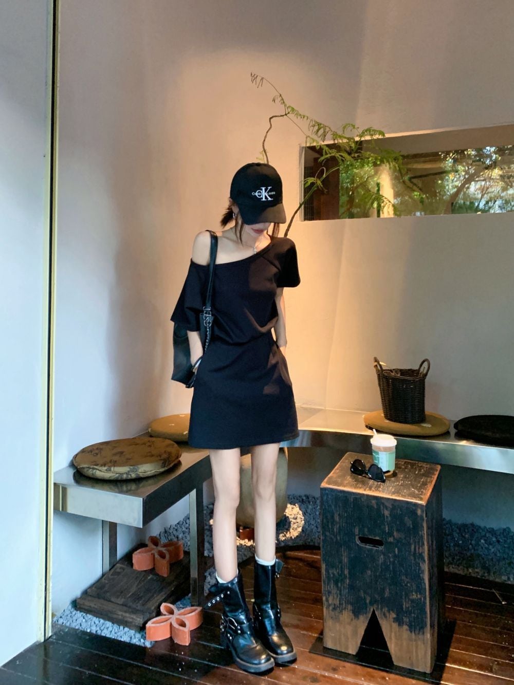 【dress】オフショルダーワンピース　M24895