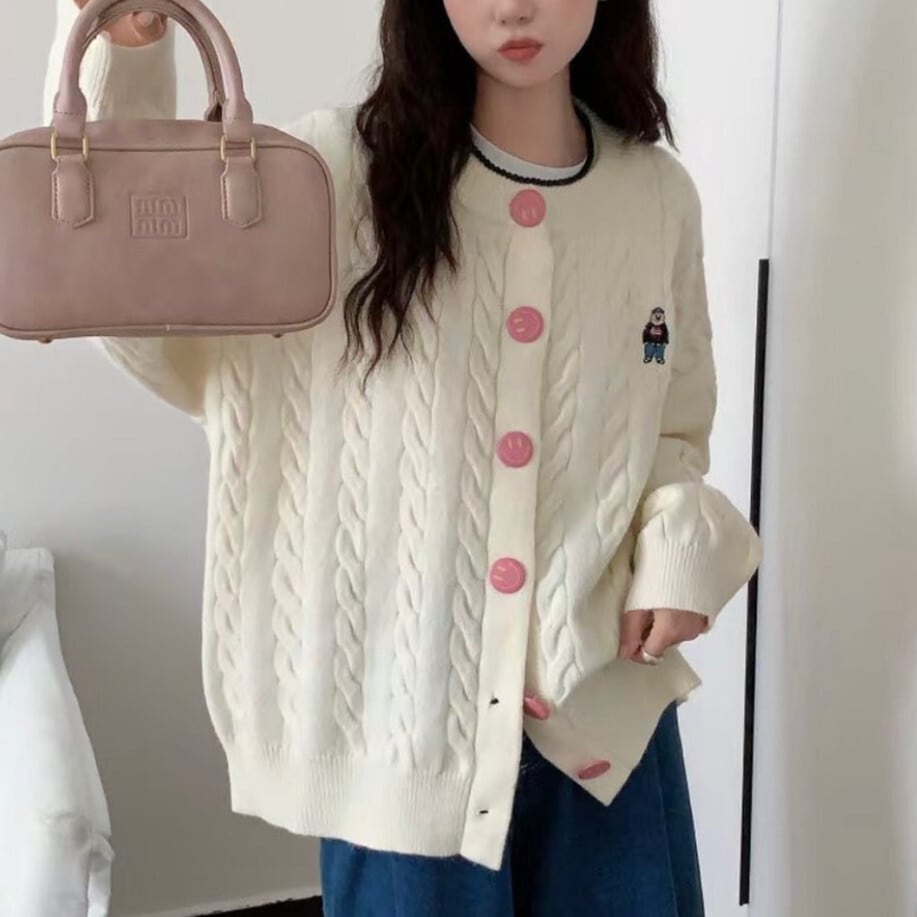 【outer】ニットカーデ　M26340