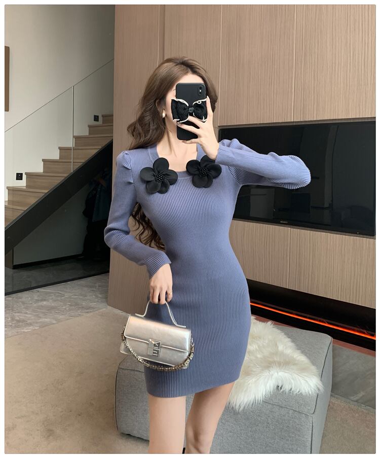 【dress】ニットワンピース　M19060