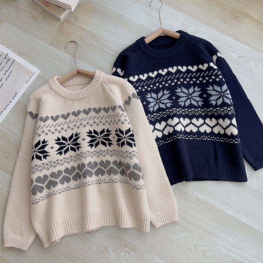 【tops】クルーネックニットセーター　M27111