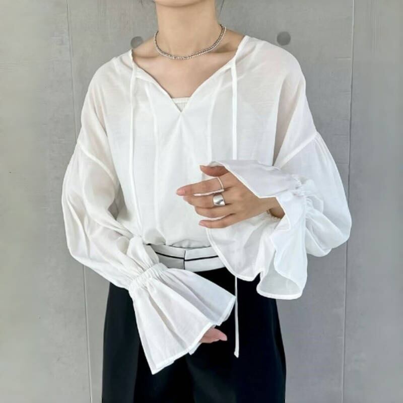 【tops】フレアスリーブブラウスG20215