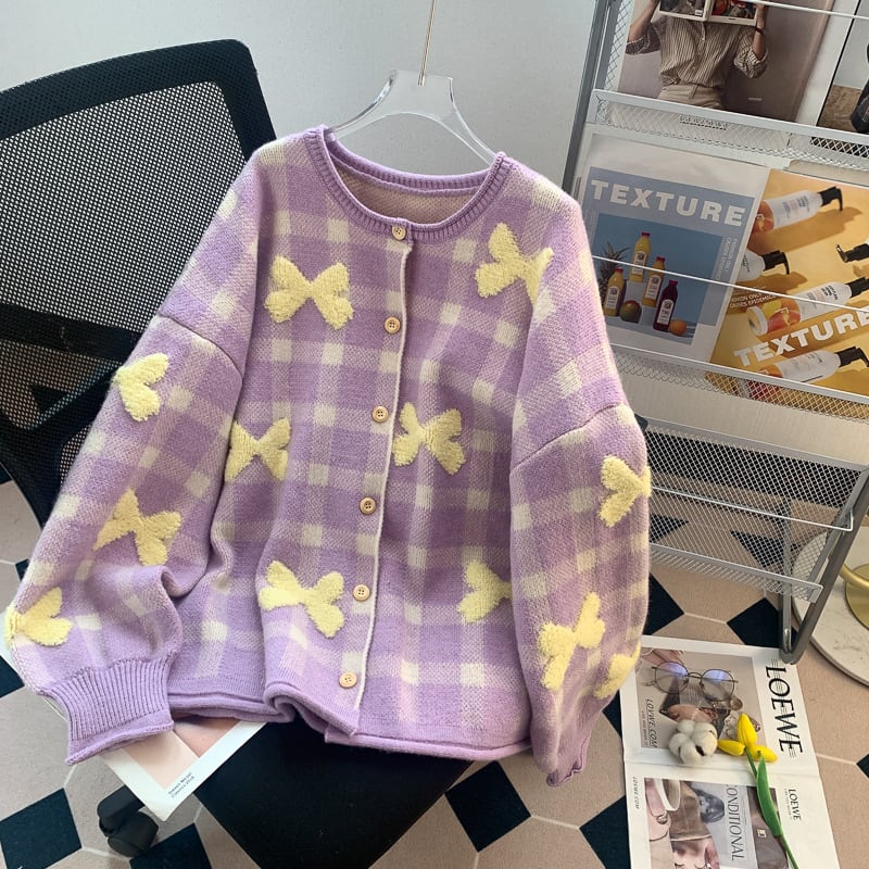 【outer】ニットカーデ　M26318
