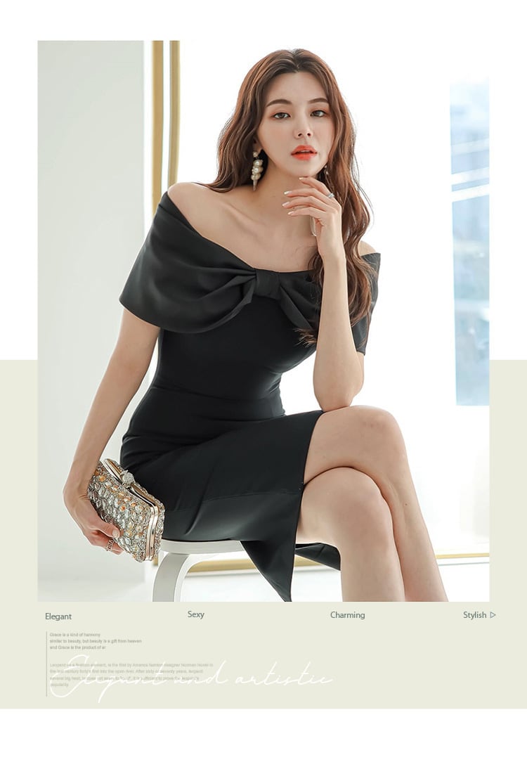 【dress】リボン付きワンピース　M25250