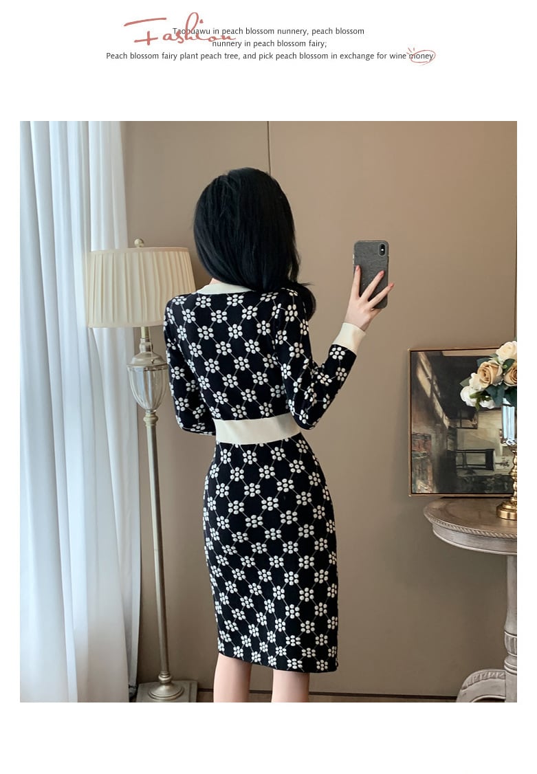 【dress】ニットワンピース　M25368