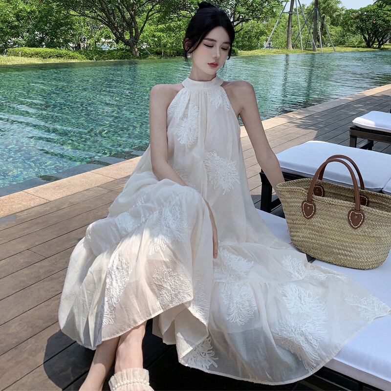 【dress】ノースリーブバックリボンワンピース　M22956