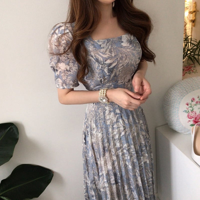 【dress】プリントワンピース　M24231