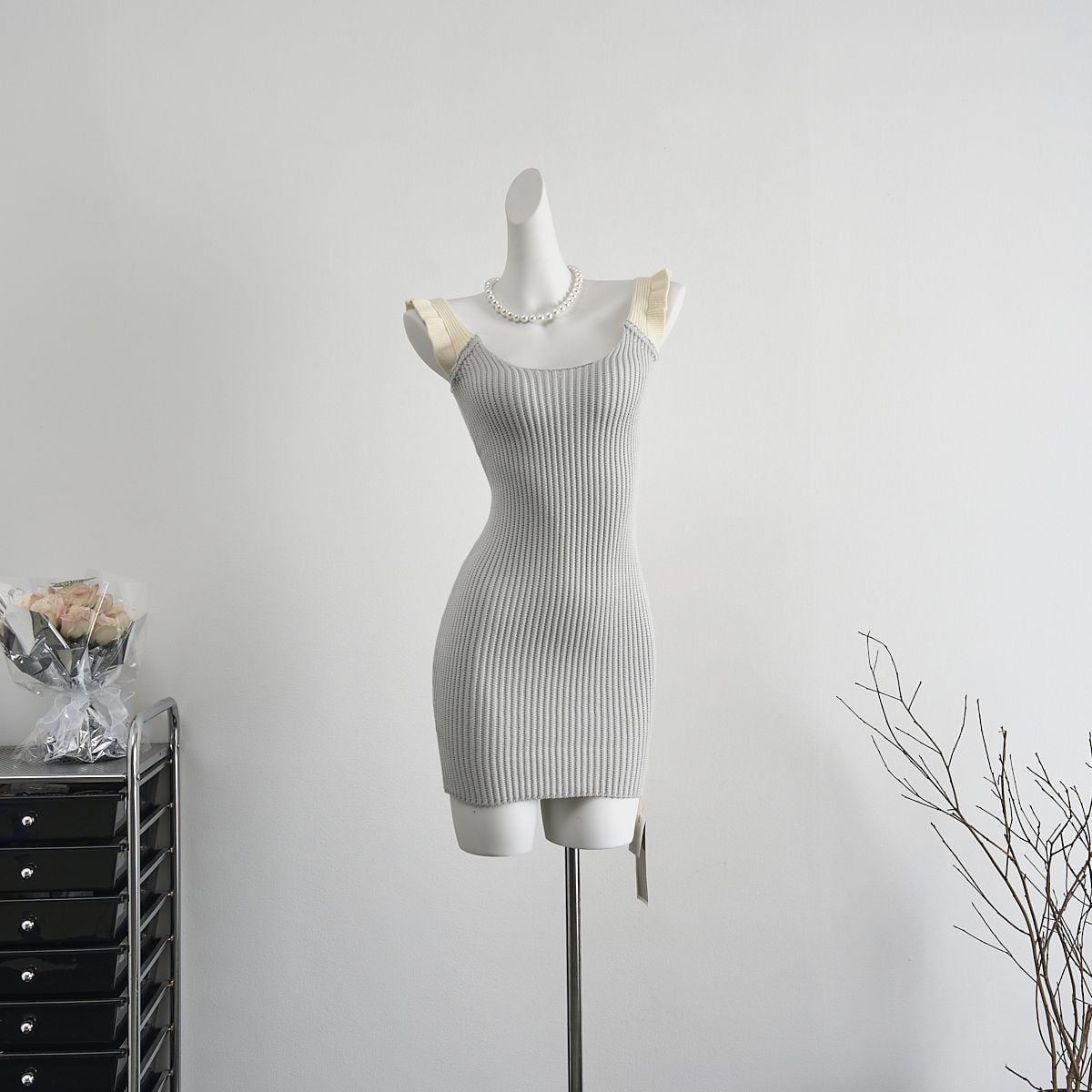 【dress】ニットキャミワンピース　M24427
