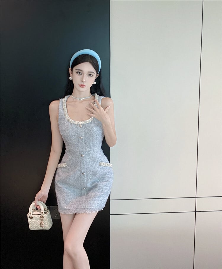 【dress】パールデートワンピース　M25199