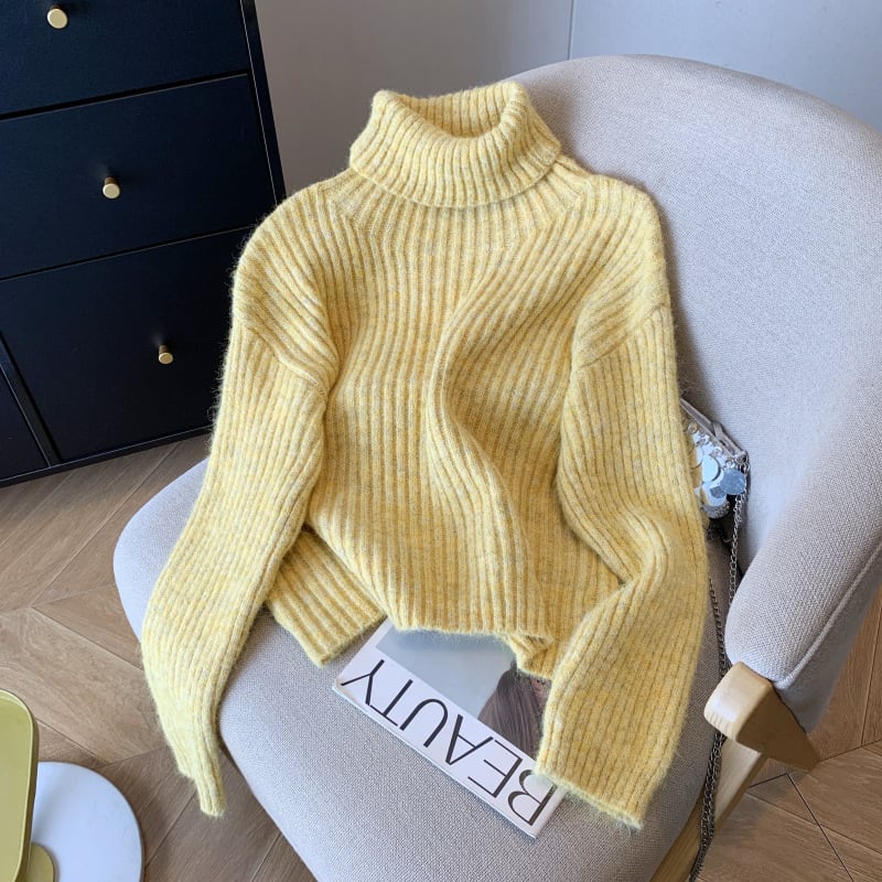 【tops】ハイネックニットセーター　M28790