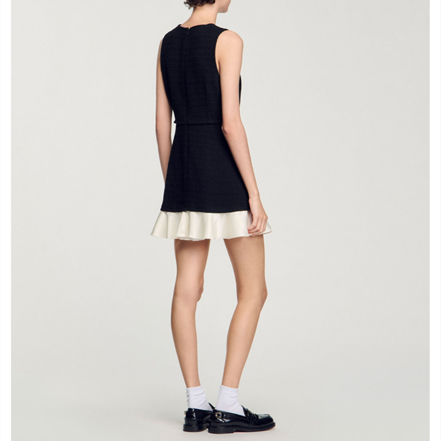 【dress】ドッキングツイードミニワンピース　N3008
