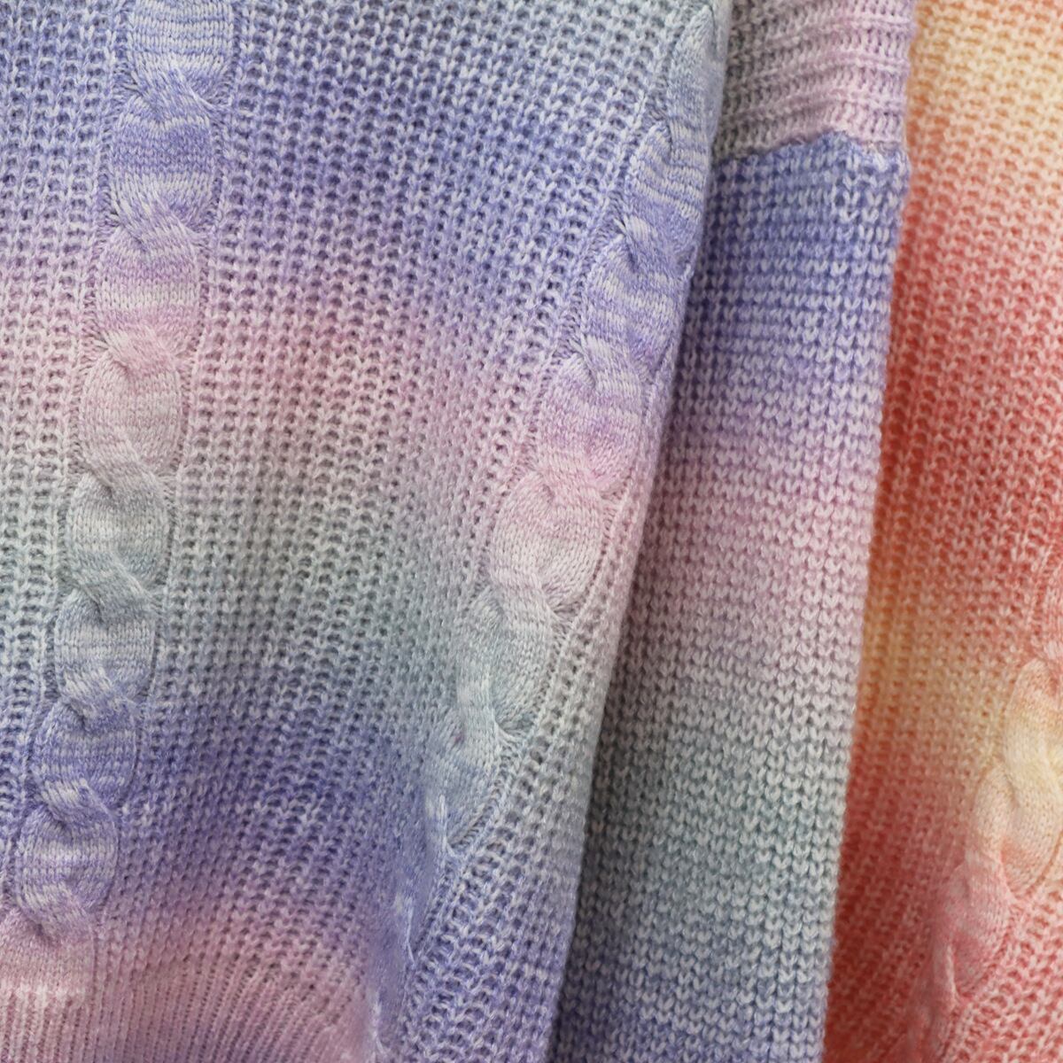 【tops】クルーネックニットセーター　M18643