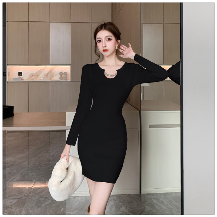 【dress】ニットワンピース　M19089