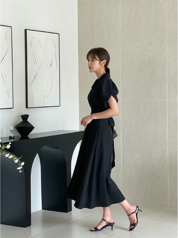 【dress】Vネックデートワンピース　M24904