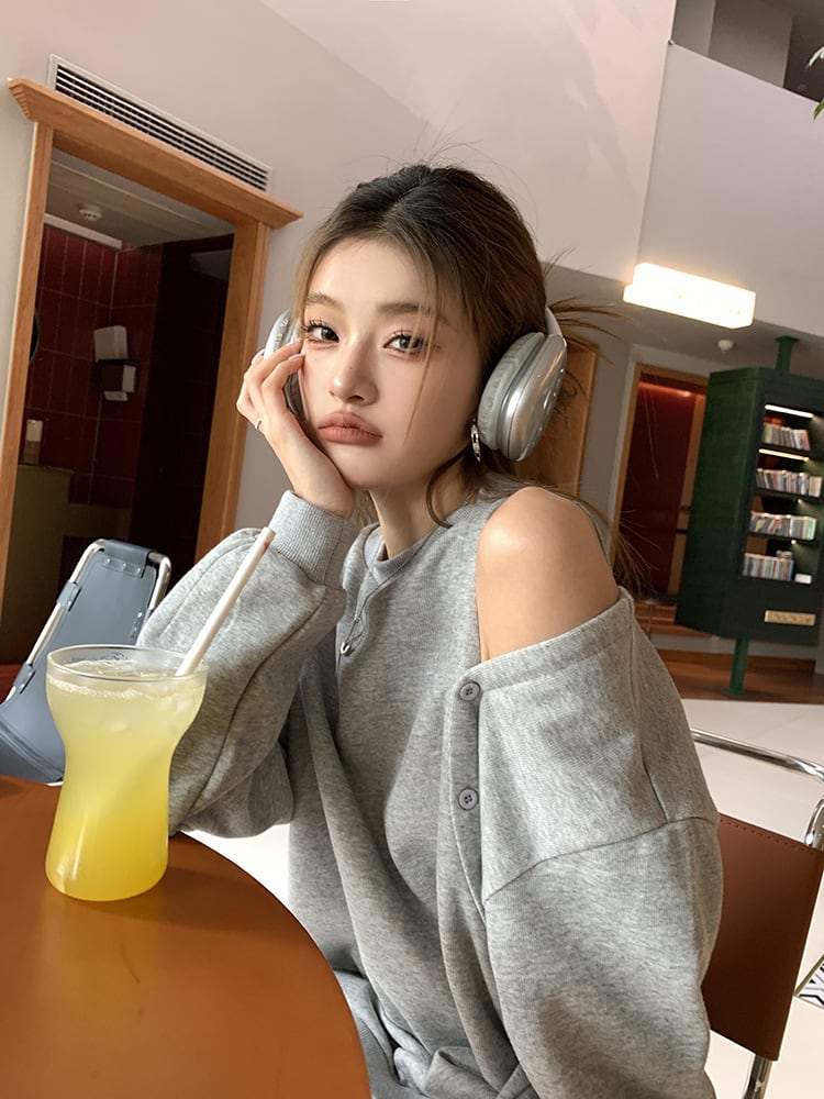 【tops】オフショルダープルオーバー　M26149