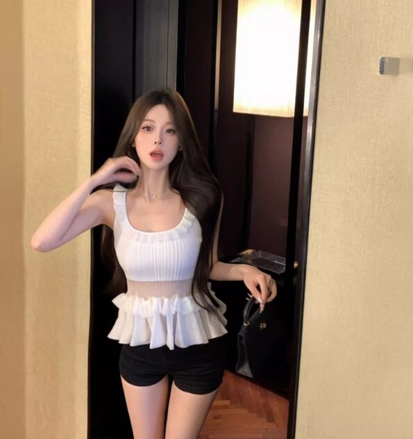 【tops】ペプラムキャミソール G20109