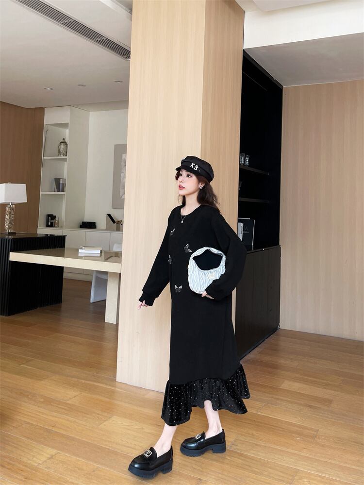 【dress】ビジューカジュアルワンピース　M28937